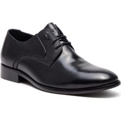 Półbuty KAZAR - Zetos 35361-16-00 Black. Czarne buty wizytowe męskie Kazar, ze skóry, na sznurówki. Za 449,00 zł.