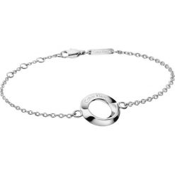 Calvin Klein Bransoletka Srebrny. Szare bransoletki damskie z materiału, srebrne. Za 347,95 zł.