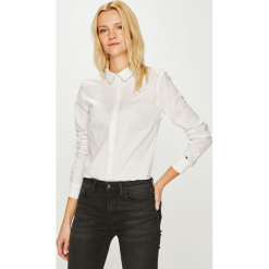 Tommy Hilfiger - Koszula. Szare koszule damskie marki TOMMY HILFIGER, m, z nadrukiem, z bawełny, casualowe, z okrągłym kołnierzem. Za 399,90 zł.