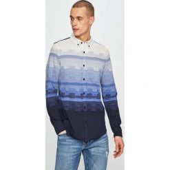 Desigual - Koszula. Niebieskie koszule męskie Desigual, s, bez wzorów, z bawełny, casualowe, button down, z długim rękawem. W wyprzedaży za 269,90 zł.