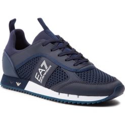 Sneakersy EA7 EMPORIO ARMANI - X8X027 XK050 D813 Navy/White. Niebieskie sneakersy męskie EA7 Emporio Armani, na co dzień, bez wzorów, ze skóry ekologicznej, eleganckie, bez zapięcia. W wyprzedaży za 629,00 zł.