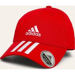Adidas Performance - Czapka. Czerwone czapki męskie adidas Performance, bez wzorów, z bawełny. Za 69,90 zł.