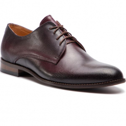 Półbuty SERGIO BARDI - Itieli FW127376218IG 134S. Czerwone derby męskie Sergio Bardi, z materiału. Za 259,00 zł.