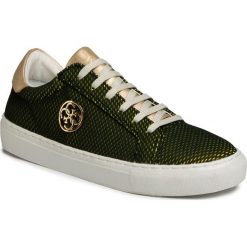 Tenisówki GUESS - Lucy FJ6LUC FAB12 BLK. Czarne trampki dziewczęce Guess, z aplikacjami, z gumy, na sznurówki. W wyprzedaży za 239,00 zł.