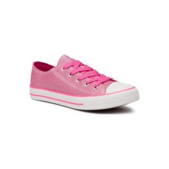 MAGIC LADY CSJGH01. Różowe trampki dziewczęce z materiału. Za 49,99 zł.