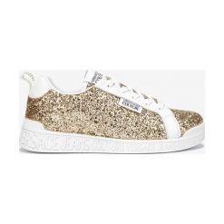 Versace Jeans Couture Tenisówki Złoty. Żółte trampki i tenisówki damskie Versace Jeans Couture, z aplikacjami, z jeansu, bez zapięcia. Za 686,95 zł.
