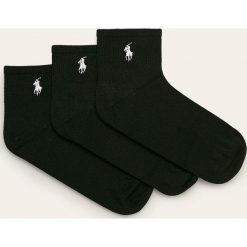 Polo Ralph Lauren - Skarpetki (3-pack). Czarne skarpetki damskie z elastanu. W wyprzedaży za 49,90 zł.