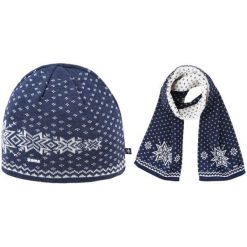 Kama Czapka I Szalik Z Dzianiny Merino a128 + s23. Szare czapki zimowe damskie marki Kama, z wełny, sportowe. Za 269,00 zł.