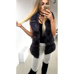 Kamizelka Fursi Premium kolor Grafit XL. Kamizelki damskie LIGARI, xl, z haftami, z bawełny, bez kaptura. Za 299,00 zł.