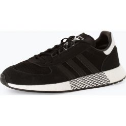 Adidas Originals - Tenisówki męskie z dodatkiem skóry – Marathon Tech, czarny. Czarne trampki męskie adidas Originals, bez wzorów, ze skóry, bez zapięcia. Za 399,95 zł.