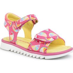 Sandały AGATHA RUIZ DE LA PRADA - 202961 S A-Coral Y Mandarinas. Różowe sandały dziewczęce Agatha Ruiz de la Prada, ze skóry ekologicznej, bez zapięcia. Za 169,00 zł.