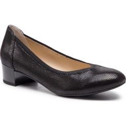 Półbuty CAPRICE - 9-24301-22 Black Reptile 010. Czarne półbuty damskie Caprice, bez wzorów, ze skóry, bez obcasa, na obcasie, bez zapięcia. Za 249,90 zł.