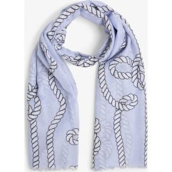 Marie Lund - Szalik damski, niebieski. Niebieskie szaliki damskie Marie Lund, bez wzorów, eleganckie. Za 109,95 zł.
