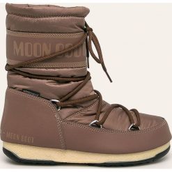 Moon Boot - Śniegowce Mid Nylon WP. Szare śniegowce damskie Moon Boot, z nylonu, na sznurówki. W wyprzedaży za 569,90 zł.