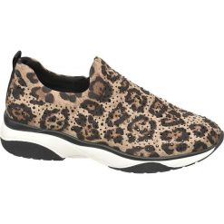 Sneakersy damskie Venice brązowe. Pomarańczowe sneakersy damskie Venice, z materiału. Za 97,00 zł.