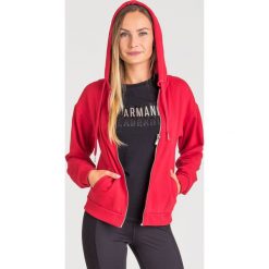 BLUZA ARMANI EXCHANGE. Czerwone bluzy damskie Armani Exchange, s, z nadrukiem, z materiału, bez rękawów, bez kaptura. Za 509,00 zł.