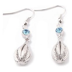 Kolczyki damskie: Pozłacane kolczyki z kryształkami Swarovski