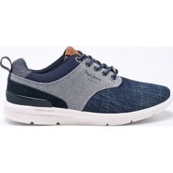 Pepe Jeans - Buty Jayden Denim. Niebieskie buty sportowe męskie marki Pepe Jeans, z jeansu, bez zapięcia. W wyprzedaży za 219,90 zł.