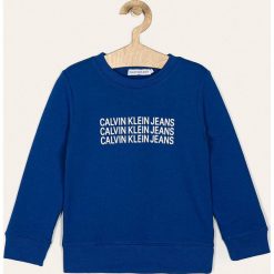 Calvin Klein Jeans - Bluza dziecięca 104-176 cm. Żółte bluzy chłopięce Calvin Klein Jeans, z nadrukiem, z bawełny, bez rękawów, bez kaptura. W wyprzedaży za 199,90 zł.
