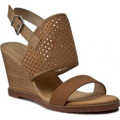 Sandały EMU AUSTRALIA - Allamanda W11384 Sand. Pomarańczowe klapki damskie EMU Australia, bez wzorów, ze skóry, bez obcasa, na obcasie. W wyprzedaży za 289,00 zł.