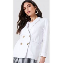 NA-KD Classic Lniana marynarka - White. Białe marynarki damskie NA-KD Classic, bez wzorów. Za 121,95 zł.