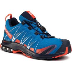 Buty SALOMON - Xa Pro 3D Gtx GORE-TEX 409758 28 V0 Imperial Blue/Navy Blazer/Cherry Tomato. Niebieskie buty sportowe męskie Salomon, ze skóry ekologicznej, bez zapięcia, do biegania, gore-tex. Za 699,00 zł.
