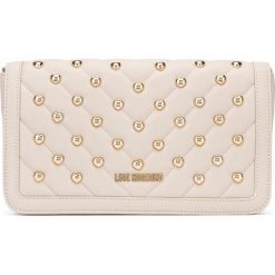 Love Moschino Cross body bag Beżowy. Brązowe torebki klasyczne damskie Love Moschino, w paski, z materiału, bez dodatków. Za 728,95 zł.
