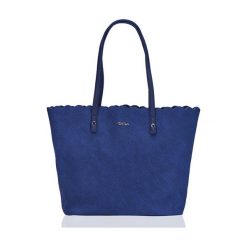TORBA SHOPPER FALBANKA MILTON GRANATOWA SADIE. Torby damskie na zakupy Milton, z aplikacjami, ze skóry ekologicznej, klasyczne, na ramię, bez dodatków. Za 99,00 zł.