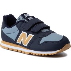 Sneakersy NEW BALANCE - YV500EA Granatowy. Niebieskie trampki chłopięce New Balance, bez wzorów, ze skóry ekologicznej, na rzepy. Za 199,00 zł.