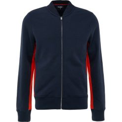 Kardigany męskie: Ron Dorff SIDE STRIPES ZIPPED Bluza rozpinana navy/shock orange