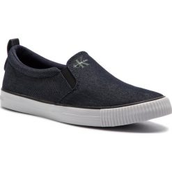 Tenisówki CALVIN KLEIN JEANS - Armand S1488 Indigo. Niebieskie półbuty męskie marki Calvin Klein Jeans, na co dzień, bez wzorów, z jeansu, klasyczne, bez zapięcia. Za 359,00 zł.
