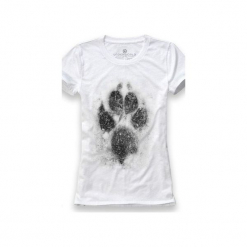 Koszulka UNDERWORLD Ring spun cotton Łapa. Białe t-shirty damskie Underworld, m, z nadrukiem, z bawełny. Za 59,99 zł.