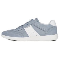 Geox Tenisówki Męskie Kennet 43 Niebieskie. Niebieskie trampki męskie Geox, bez wzorów, bez zapięcia. W wyprzedaży za 365,00 zł.