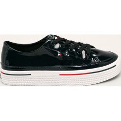 Tommy Hilfiger - Buty. Niebieskie buty sportowe damskie TOMMY HILFIGER, bez wzorów, z materiału, sportowe. W wyprzedaży za 359,90 zł.