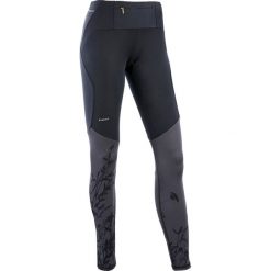 Legginsy do biegania trail damskie. Szare legginsy sportowe damskie EVADICT, xs, bez wzorów, z elastanu, do biegania. Za 99,99 zł.