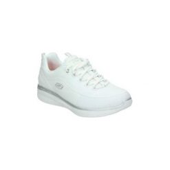 Buty Skechers 12363-WSL. Białe trampki i tenisówki damskie Skechers, bez wzorów, bez zapięcia. Za 285,29 zł.