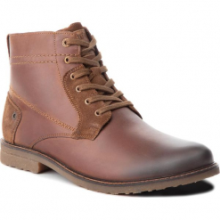 Kozaki LASOCKI FOR MEN - MI08-C307-250-05 Brązowy. Brązowe glany męskie Lasocki For Men, z materiału. Za 229,99 zł.