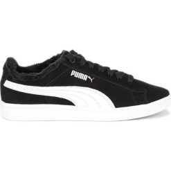 Puma Vikky V2 Fur Tenisówki Czarny. Czarne trampki i tenisówki damskie Puma, bez wzorów, ze skóry, bez zapięcia. Za 274,95 zł.