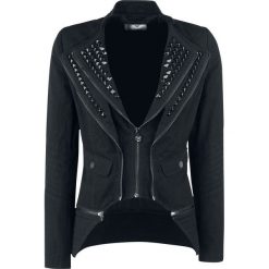 Kurtki damskie: Rock Rebel by EMP Stitched Stud Jacket Kurtka damska czarny