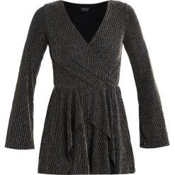Kombinezony damskie: Topshop WRAP PLAYSUIT Kombinezon black