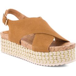 Espadryle EVA MINGE - Soria 3A 18PM1372326ES 204. Pomarańczowe espadryle damskie marki Eva Minge, bez wzorów, ze skóry, bez obcasa. W wyprzedaży za 169,00 zł.