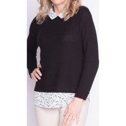 Swetry klasyczne damskie: Sweter w kolorze czarnym