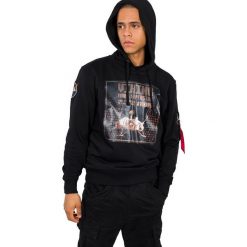 Bluza Alpha Industries Viking Superstar 126359-03. Czarne bluzy męskie Alpha Industries, s, bez wzorów, bez kołnierzyka, bez rękawów, bez kaptura. Za 362,99 zł.