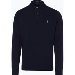 Polo Ralph Lauren - Męska koszulka polo – Custom Slim Fit, niebieski. Niebieskie koszulki męskie Polo Ralph Lauren, xl, bez wzorów, klasyczne, z długim rękawem. Za 249,95 zł.