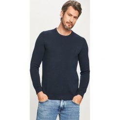 Marc O'Polo - Sweter. Niebieskie swetry męskie Marc O'Polo, s, bez wzorów, z bawełny, z okrągłym kołnierzem, bez kaptura. W wyprzedaży za 239,90 zł.