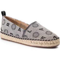 Espadryle KARL LAGERFELD - KL80105 Light Grey Waeave W/Black. Szare espadryle damskie KARL LAGERFELD, bez wzorów, ze skóry, bez obcasa, na płaskiej podeszwie. Za 599,00 zł.