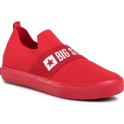 Tenisówki BIG STAR - FF274220 Red. Czerwone półbuty damskie BIG STAR, bez wzorów, z gumy, bez zapięcia. Za 129,00 zł.