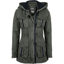 Kurtki damskie: Black Premium by EMP Ladies Parka Kurtka damska oliwkowy