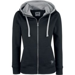 Bluzy damskie: Black Premium by EMP Shut Down Bluza z kapturem rozpinana damska czarny
