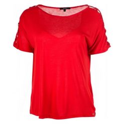 Pepe Jeans T-Shirt Damski Kelli S Czerwony. Czerwone koszulki damskie marki Pepe Jeans, s, bez wzorów, z jeansu, bez kołnierzyka, bez rękawów. W wyprzedaży za 119,00 zł.